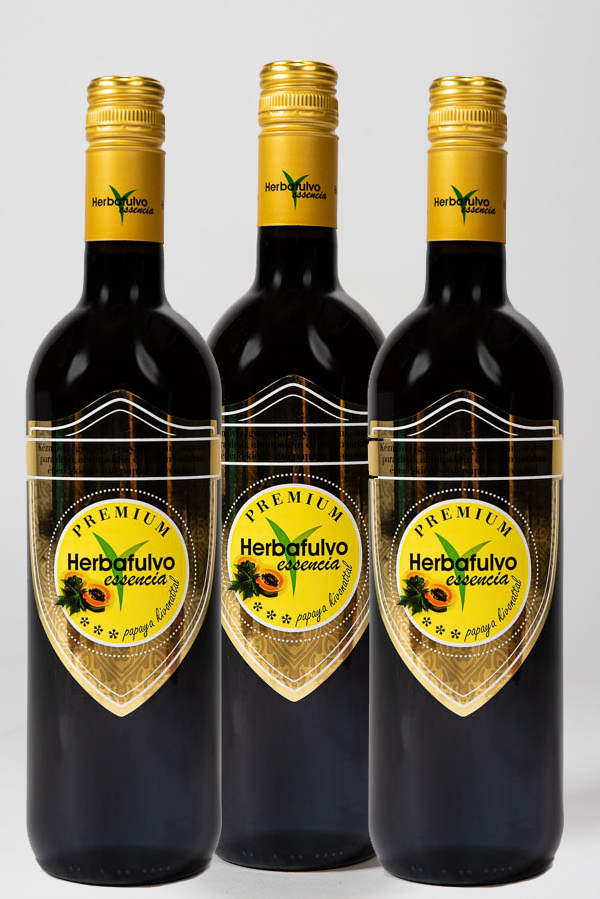 3 üveg Herbafulvo Essencia Premium Papaya kivonattal